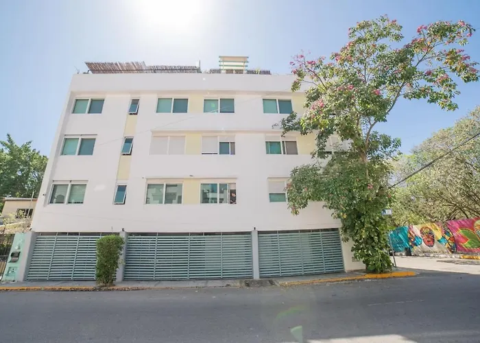 Papaya 20 Super Ph 2 Bedroom With Private Rooftop - Jacuzzi Apartment Playa del Carmen